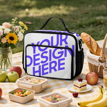 Lade das Bild in den Galerie-Viewer, Lunchtasche Thermotasche Kühltasche 30x24.5x11cm mit Foto Design Motiv Text selbst gestalten und bedrucken
