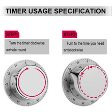 Lade das Bild in den Galerie-Viewer, Magnetischer Küchentimer Edelstahl Personalisierbar | Mechanisch
