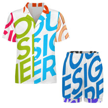Lade das Bild in den Galerie-Viewer, Multi-Image-Druck Damen / Frauen Kurze Schlafanzug Shorty Pyjama Set LM093 mit Foto Design Motiv Text selbst gestalten und bedrucken
