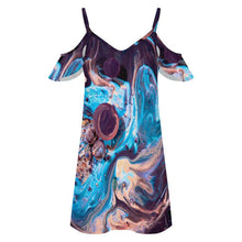 Lade das Bild in den Galerie-Viewer, Damen elastischer High-Waist Rock mit Raffung aus atmungsaktivem Milk Silk und individueller Bedruckung
