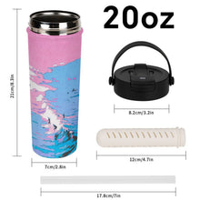 Lade das Bild in den Galerie-Viewer, Personalisierte Teeflasche mit Sieb 590ml – individuelle Thermoflasche für losen Tee

