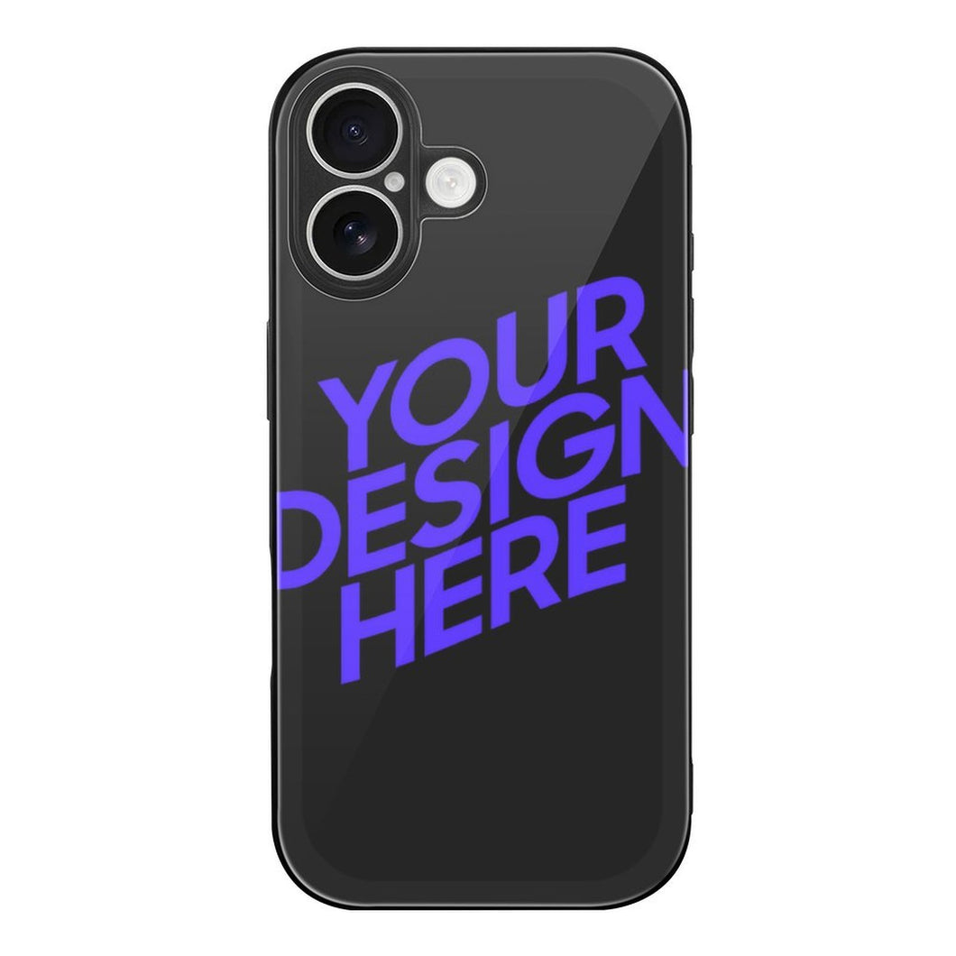 Handyhülle Smartphone-Hülle Glas für Apple iPhone 17/iPhone 17 Air/iPhone 17 Pro/iPhone 17 Pro Max mit Foto Design Motiv Text selbst gestalten und bedrucken