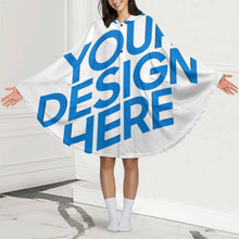 Lade das Bild in den Galerie-Viewer, Einzelbild-Design Unisex Damen/Herren Hoodie-Decke NDP08 mit Foto Design Motiv Text selbst gestalten und bedrucken
