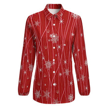 Lade das Bild in den Galerie-Viewer, Vintage Bluse mit Ballonärmeln | V-Ausschnitt &amp; Knöpfe | S-3XL
