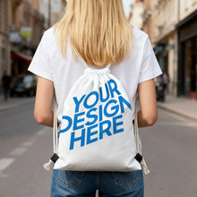 Lade das Bild in den Galerie-Viewer, Canvas Kordelzugbeutel Kordeltasche Rucksack XB0604196 mit Fotos Muster Text Logo selbst gestalten und bedrucken
