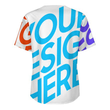 Lade das Bild in den Galerie-Viewer, Multi-Image-Design Herren / Männer Kurzarmhemd Kurzärmeliges Hemd mit Rundschnitt LM018 mit Foto Design Motiv Text selbst gestalten und bedrucken
