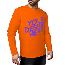 Lade das Bild in den Galerie-Viewer, 100% Baumwolle Vorderseite-Druck Herren/Männer Langarm Shirt Verschiedne Farben mit Foto Design Motiv Text selbst gestalten und bedrucken
