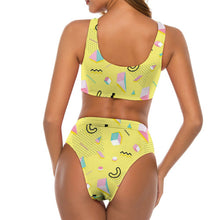 Lade das Bild in den Galerie-Viewer, High Waist Bikini mit Schleife | Süß &amp; Figurformend | Für Damen
