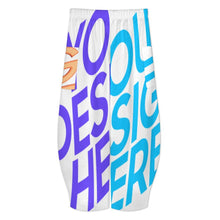 Lade das Bild in den Galerie-Viewer, Multi-Image-Design Damen / Frauen Hose mit weitem Bein aus Leinenimitat SZK mit Ihrem Design Motiv und Foto selbst gestalten und bedrucken
