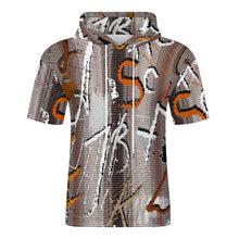 Lade das Bild in den Galerie-Viewer, Mid-Sleeve Hoodie aus Fischschuppen-Stoff mit individuellem Heat-Transfer-Druck
