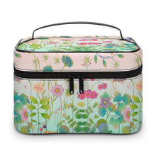 Lade das Bild in den Galerie-Viewer, Kosmetikkoffer Leder personalisiert | Makeup Case mit Fächern (Verstellbar)
