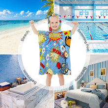 Lade das Bild in den Galerie-Viewer, Kinder Kapuzenhandtuch | Personalisiert &amp; Kuschelweich | Nach Bad &amp; Schwimmen
