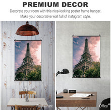 Lade das Bild in den Galerie-Viewer, Leinwand-Rollbild personalisieren | Poster mit Holzleiste
