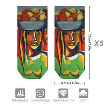 Lade das Bild in den Galerie-Viewer, Socken mit Foto bedrucken (5er Pack) | Personalisierte Kurzsocken
