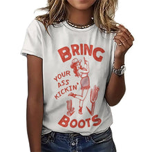 Lade das Bild in den Galerie-Viewer, Personalisiertes Damen T-Shirt All-Over-Print Oversized

