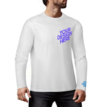 Lade das Bild in den Galerie-Viewer, Druck auf Brust und Manschette 100% Baumwolle Herren/Männer Langarm Shirt Verschiedne Farben mit Foto Design Motiv Text selbst gestalten und bedrucken
