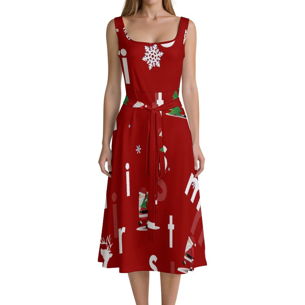 Ärmelloses Kleid aus Milchseide | Personalisiert mit eigenem Foto