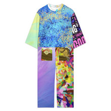 Lade das Bild in den Galerie-Viewer, Multi-Image-Design Damen / Frauen Overall Jumpsuit mit Rundhalsausschnitt 23LR mit Foto Design Motiv Text selbst gestalten und bedrucken (Simple Design)

