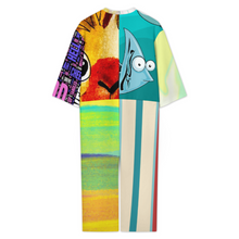 Lade das Bild in den Galerie-Viewer, Multi-Image-Design Damen / Frauen Overall Jumpsuit mit Rundhalsausschnitt 23LR mit Foto Design Motiv Text selbst gestalten und bedrucken (Simple Design)
