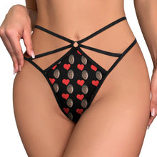 Lade das Bild in den Galerie-Viewer, Personalisierbarer Mesh-String mit Foto – Transparenter Tanga für Damen
