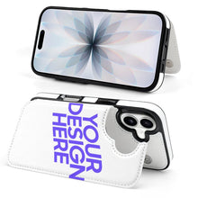 Lade das Bild in den Galerie-Viewer, TPU Leder Apple iPhone 17/iPhone 17 Air/iPhone 17 Pro/iPhone 17 Pro Max Handyhülle Business Handytasche Kartenfach Schutzhülle mit Standfunktion zum Aufklappen aufstellbar Etui mit Foto Design Motiv Text selbst gestalten und bedrucken
