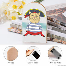 Lade das Bild in den Galerie-Viewer, Buchstützen aus Holz personalisieren | Geschenk für Leseratten
