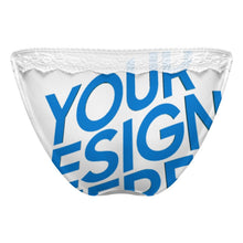 Lade das Bild in den Galerie-Viewer, Damen / Frauen Lace lace Tanga Unterhosen Unterwäsche LM670 mit Fotos Muster Text Logo selbst gestalten und bedrucken

