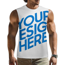 Lade das Bild in den Galerie-Viewer, Einzelbilddruck Männer / Herren Tanktop Ärmelloses T-Shirt A66K mit Fotos Muster Text Logo selbst gestalten und bedrucken
