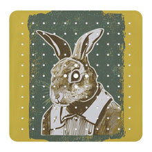 Lade das Bild in den Galerie-Viewer, Bathroom Suction Cup Anti-slip Mat Rabbit, Personification, Portrait Style 54x53cm
