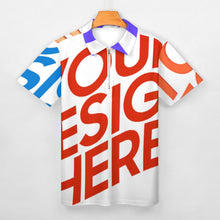 Lade das Bild in den Galerie-Viewer, Herren Vollprint Reiner Baumwolle Polo Shirt mit Reißverschluss B470 mit Foto Muster Text Logo selbst gestalten und bedrucken
