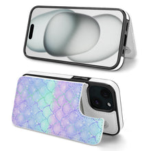 Lade das Bild in den Galerie-Viewer, iPhone 15 Flip Case personalisiert | Kartenfach &amp; 360° Schutz | UV-Druck
