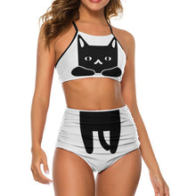 Lade das Bild in den Galerie-Viewer, One-Shoulder Bikini | High Waist &amp; Asymmetrisch | Für Damen
