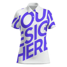 Lade das Bild in den Galerie-Viewer, Einzelbilddruck Damen / Frauen Zwei-Knopf Poloshirt MWL637 mit Fotos Muster Text Logo selbst gestalten und bedrucken
