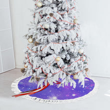 Lade das Bild in den Galerie-Viewer, Personalisierbare Weihnachtsbaumdecke | Beidseitig bedruckt &amp; mit Quasten

