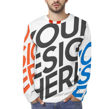 Lade das Bild in den Galerie-Viewer, Voll Druck Reiner Baumwolle Herren / Männer Langarmshirt T-shirt EL mit Fotos Muster Text Logo selbst gestalten und bedrucken
