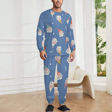 Lade das Bild in den Galerie-Viewer, Pyjama Set für Herren personalisieren | Schlafanzug aus Milchseide
