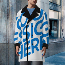 Lade das Bild in den Galerie-Viewer, Herren / Männer Zweireiher Trenchcoat mit Anzugkragen MWL510 mit Foto Design Motiv Text selbst gestalten und bedrucken
