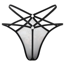 Lade das Bild in den Galerie-Viewer, Personalisierter Tanga String | Transparenter Mesh &amp; Foto-Druck | Sexy &amp; Nahtlos
