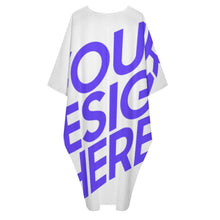 Lade das Bild in den Galerie-Viewer, Damen / Frauen Übergrößen Kleid C13Q mit Foto Design Motiv Text selbst gestalten und bedrucken (Simple Design)
