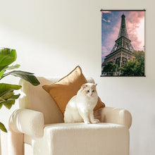 Lade das Bild in den Galerie-Viewer, Leinwand-Rollbild personalisieren | Poster mit Holzleiste
