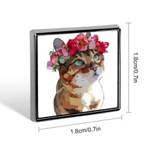 Lade das Bild in den Galerie-Viewer, Personalisierbarer Mini-Pin Quadratisch – Alu-Anstecknadel mit eigenem Motiv
