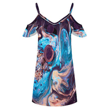 Lade das Bild in den Galerie-Viewer, Damen elastischer High-Waist Rock mit Raffung aus atmungsaktivem Milk Silk und individueller Bedruckung
