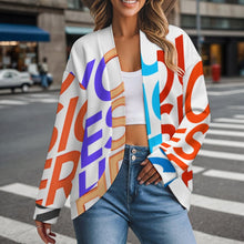 Lade das Bild in den Galerie-Viewer, Multi-Image-Druck Damen / Frauen Pullover Strickjacke mit weit überschnittenen Schultern und langen Ärmeln LM561 mit Fotos Muster Text Logo selbst gestalten und bedrucken
