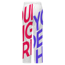 Lade das Bild in den Galerie-Viewer, Multi-Image-Design Herren / Männer Plüschiger lockerer Zuhause Pyjamahose LM071 mit Foto Design Motiv Text selbst gestalten und bedrucken
