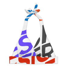 Lade das Bild in den Galerie-Viewer, Multi-Image-Druck Damen / Frauen Zweiteiliger Badeanzug mit Schnürung und Minirock (Schlitz) 308977 mit Fotos Muster Text Logo selbst gestalten und bedrucken
