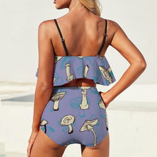 Lade das Bild in den Galerie-Viewer, Rüschen Bikini Personalisiert | Cutout Badeanzug mit Fotodruck
