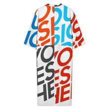 Lade das Bild in den Galerie-Viewer, Multi-Image-Design Damen / Frauen Overall Jumpsuit mit Rundhalsausschnitt 23LR mit Foto Design Motiv Text selbst gestalten und bedrucken (Simple Design)
