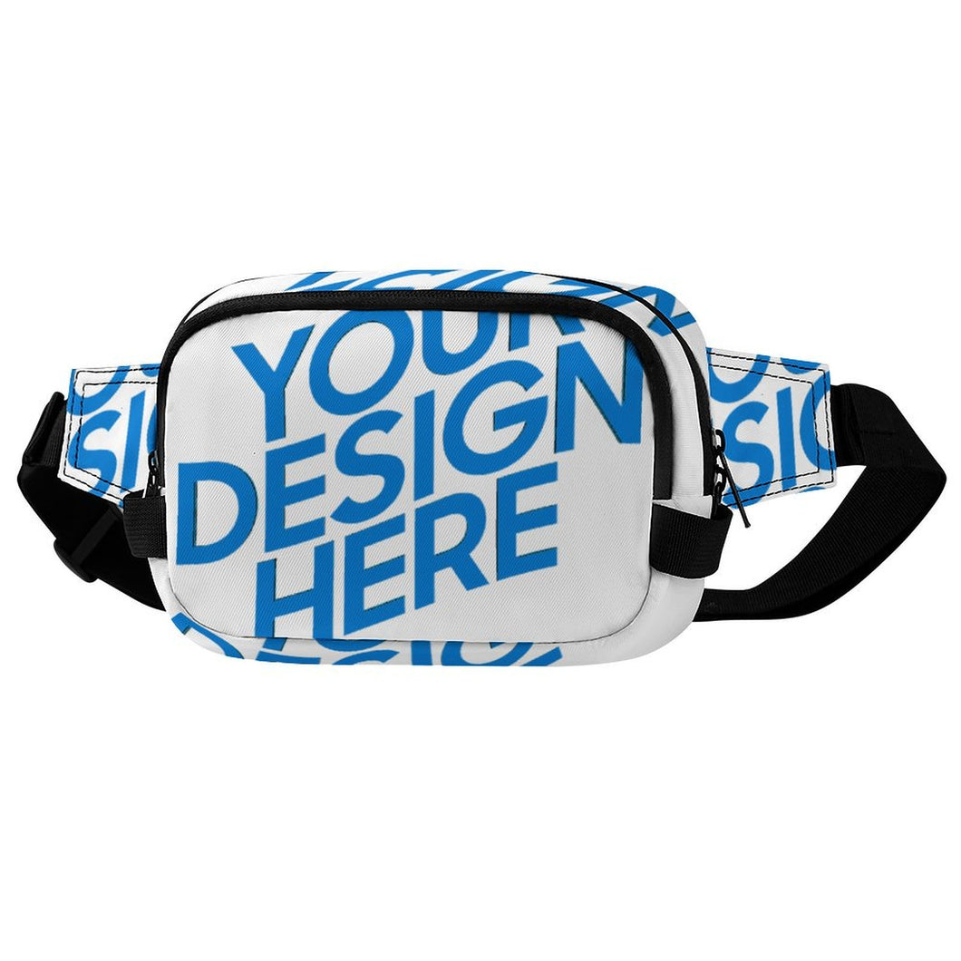 Quadratische doppellagige Bauchtasche Waistbag Hüfttasche Waist Bag XB0610007 für Herren Damen mit Foto Design Motiv Text selbst gestalten und bedrucken