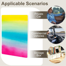 Lade das Bild in den Galerie-Viewer, Car Sun Visor Clip Yellow &amp; Blue &amp; Pink Watercolor Style 10x8cm

