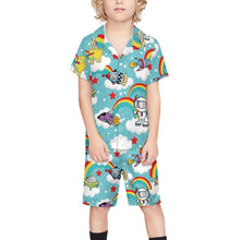 Lade das Bild in den Galerie-Viewer, Kinder Strandset mit Foto | Jungen Hawaiihemd &amp; Shorts personalisieren
